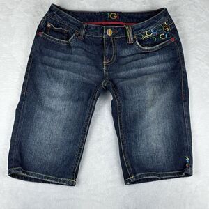 Coogi Jean Shorts Women's Bermuda Low Rise Y2K Jean Shorts Size 11/12‎
